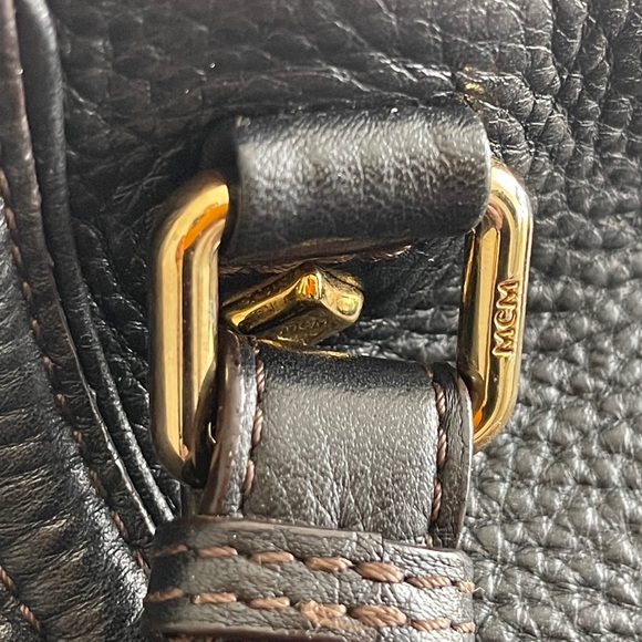 MCM leather satchel bag. Medium size. Full grain leather. - Picture 6 of 17